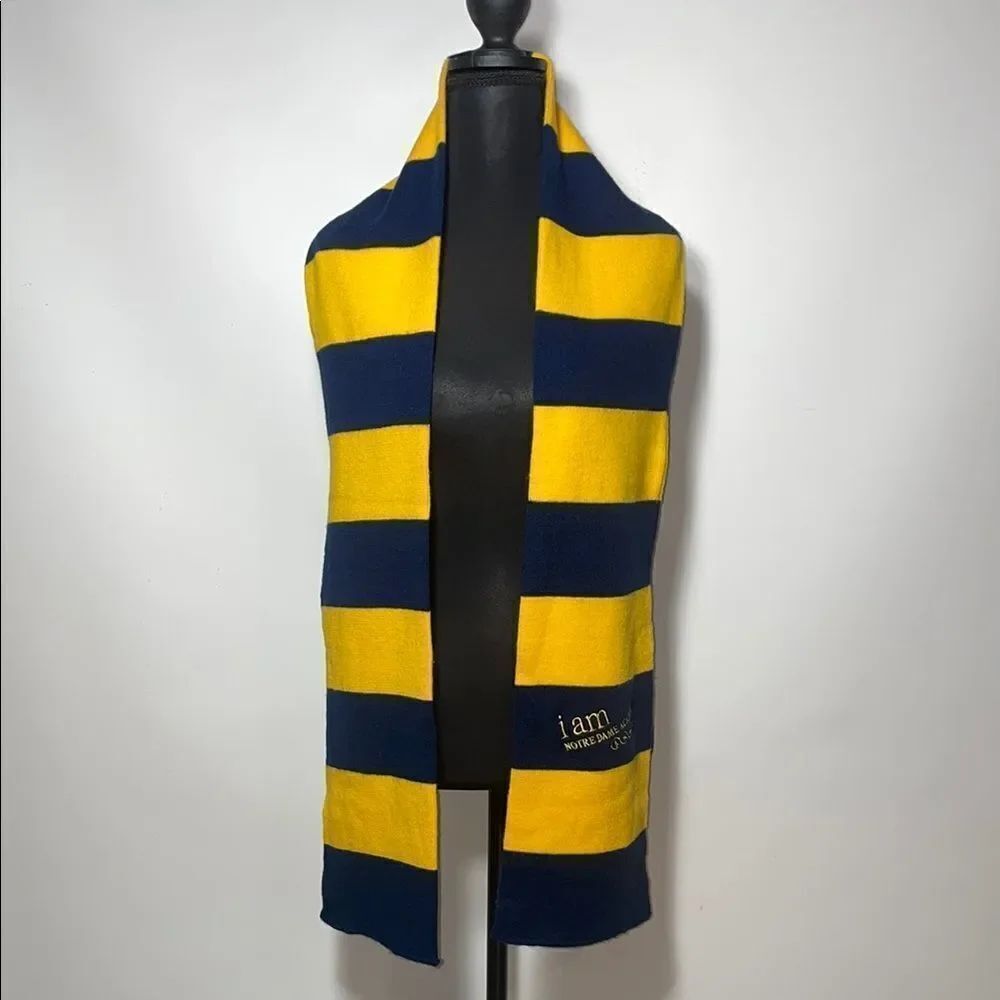 Note dame academy Yellow and Blue Striped Scarf